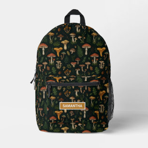 Personalized Mushroom Forest Printed Backpack