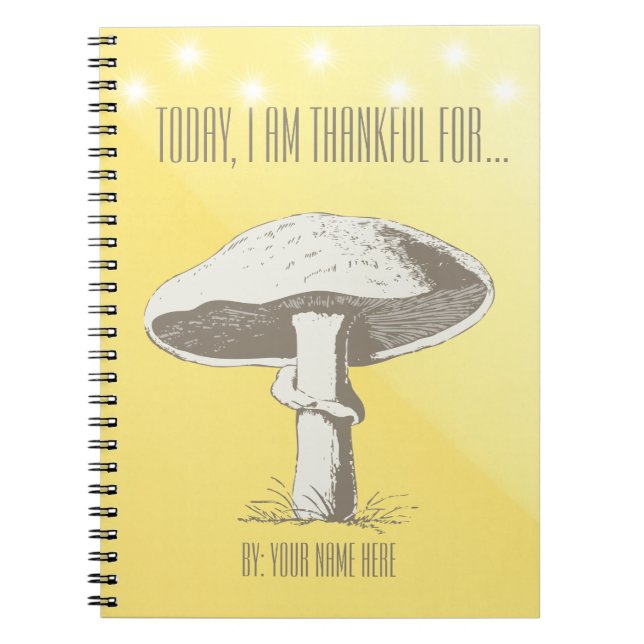 Personalized Mushroom Journal  (Front)