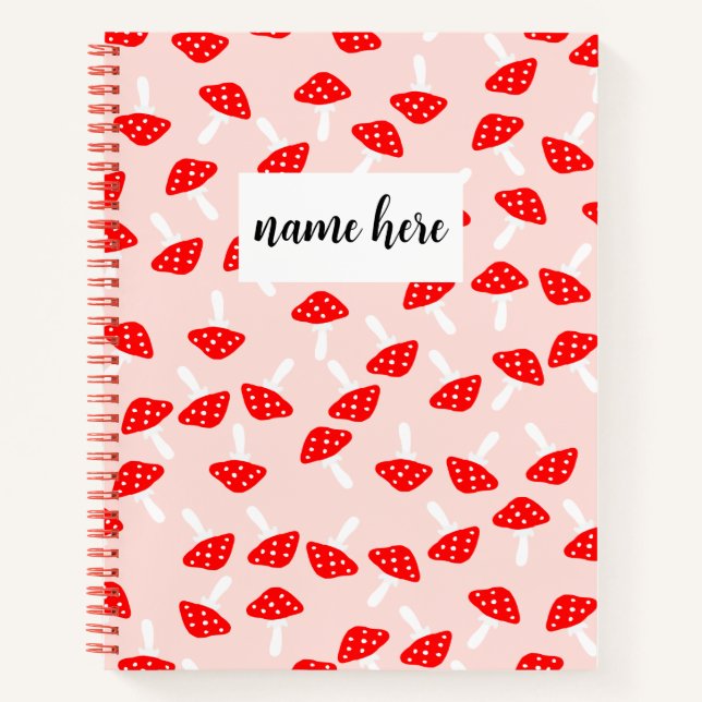 Personalized Mushrooms Notebook (Front)