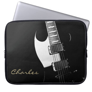 Personalized Music Electric Guitar Laptop Sleeve