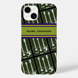 personalized music guitar pattern Case-Mate iPhone 14 case