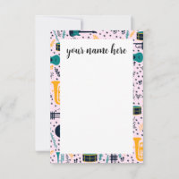 Personalized Music Instruments Notecads