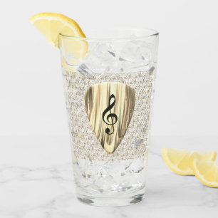 Personalized Music Note Guitar Pick  Glass