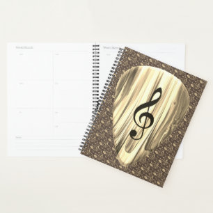 Personalized Music Note Guitar Pick Planner