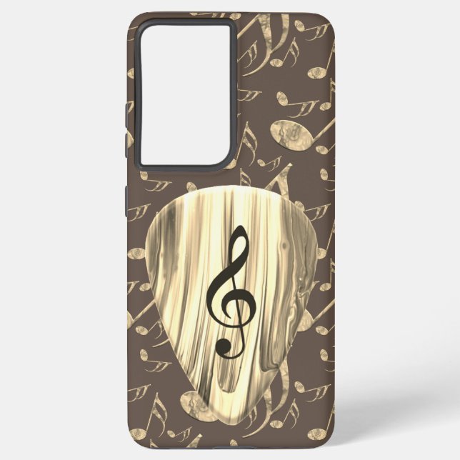 Personalized Music Note Guitar Pick  Samsung Galaxy S21 Ultra Case (Back)