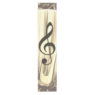 Personalized Music Note Guitar Pick Short Table Runner