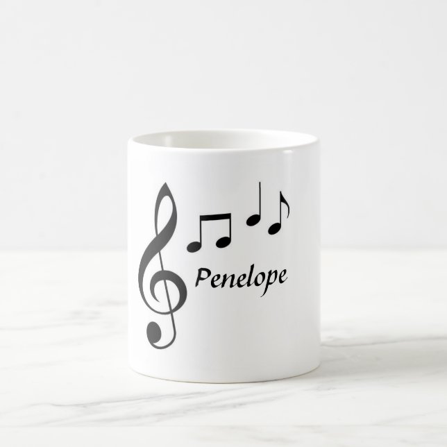 Personalized Music Note Mug (Center)
