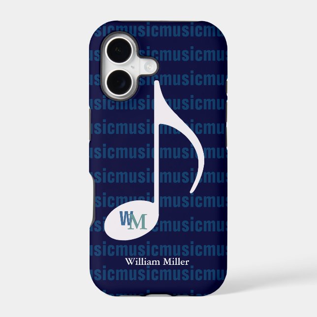 Personalized music note striped (Back)