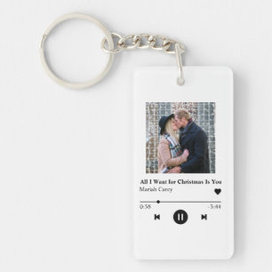 Personalized Music Player Christmas Gift Keychain