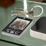 Personalized Music Player Photo Keychain<br><div class="desc">Novelty and modern Music Player Keychain Photo template - Personalized modern printed keyring add your own photograph and text - change the text to suit your requirements - Key Chain photo gifts from Ricaso - Personalized with your own photographs and custom text - Modern and unique design stands out -...</div>