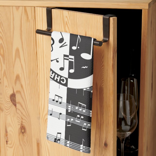  Personalized music score design Kitchen Towel (Thirds Fold)