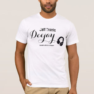 personalized music stamp for the DJ T-Shirt