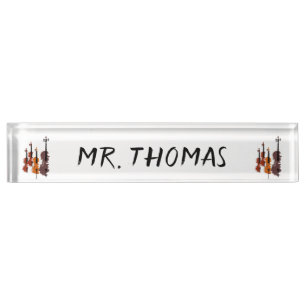 Personalized Music String Instrument Nameplate