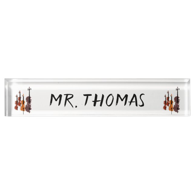 Personalized Music String Instrument Nameplate (Front)