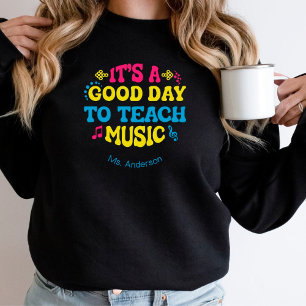 Personalized Music Teacher Colourful Sweatshirt
