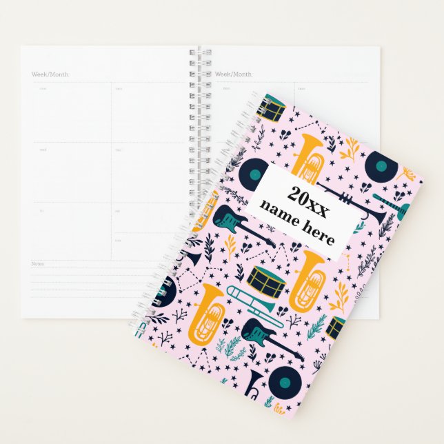 Personalized Music Teacher Planner (Display)