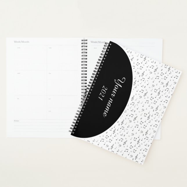 Personalized Musical symbols Planner (Display)