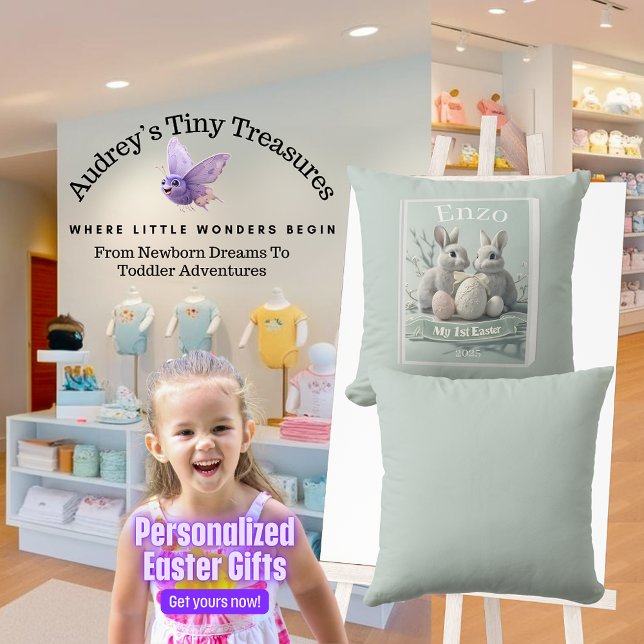 Personalized My 1st Easter Baby Pillow (Creator Uploaded)