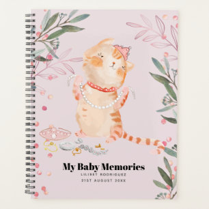 Personalized My Baby Memories Princess Kitten Lili Planner