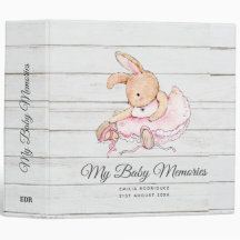 Personalized MY BABY MEMORIES - Rabbit Ballerina
