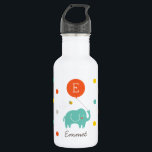 Personalized | My Balloon 532 Ml Water Bottle<br><div class="desc">Little elephant and balloon illustration by Shelby Allison that can be personalized with a first initial and name.</div>