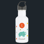 Personalized | My Balloon 532 Ml Water Bottle<br><div class="desc">Little elephant and balloon illustration by Shelby Allison that can be personalized with a first initial and name.</div>