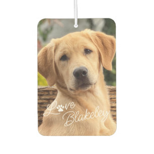 Personalized My Best Friend Photo Love Paw Air Freshener
