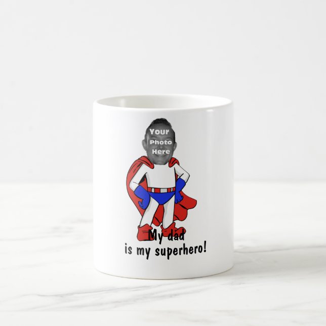 Personalized "My Dad is My Superhero!" Mug (Center)