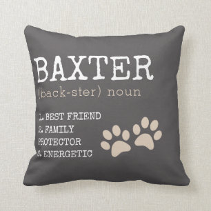 Personalized "My Dog" Definition Throw Pillow