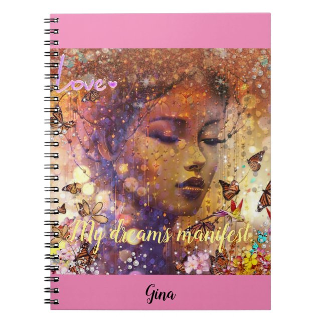 Personalized My Dreams manifest journal  (Front)