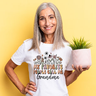 Personalized My Favourite People Call Me Grandma Tri-Blend Shirt