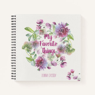 Personalized My Favourite Things Notebook