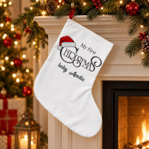 Personalized My First Christmas Baby Stocking