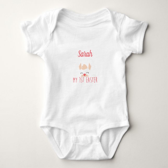Personalized My First  Easter Baby Bodysuit (Front)