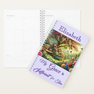 Personalized My Grace Is Sufficient Christian  Planner