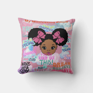 Personalized My Motivation Throw Pillow