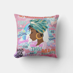  Personalized My Motivation Throw Pillow