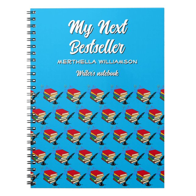 Personalized MY NEXT BESTSELLER Writers Notebook (Front)