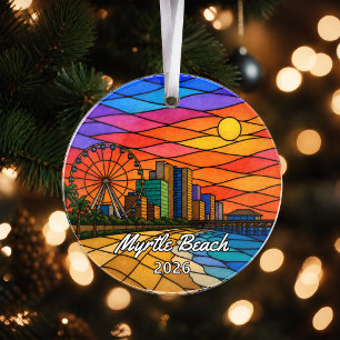 Personalized Myrtle Beach Acrylic Ornament, Custom Ornament