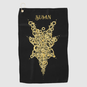 Personalized Mystic Gold  Golf Towel