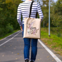 Personalized Mystical Boho Lavender Anemone Moon 