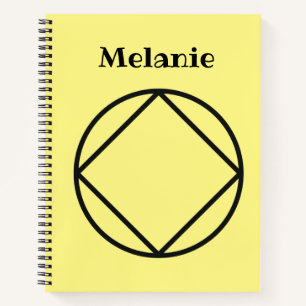 Personalized NA Gift Any Name, Words or Colour Notebook