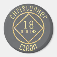 Personalized NA Narcotics Anonymous 18 months card