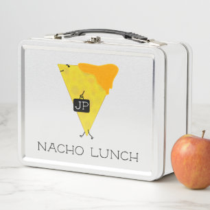 Personalized NACHO LUNCH Tortilla Chip with Cheese Metal Lunch Box