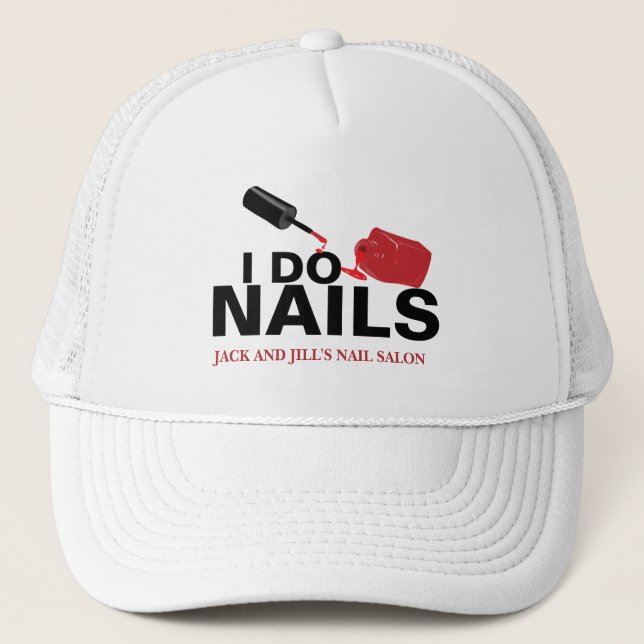 Personalized Nail Technician Trucker Hat (Front)