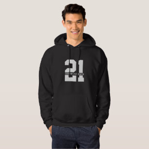 Personalized Name 21st Birthday Modern  Hoodie
