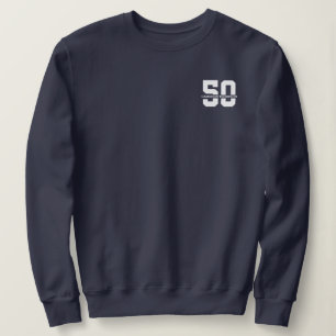 Personalized Name 50th Birthday Modern Sweatshirt