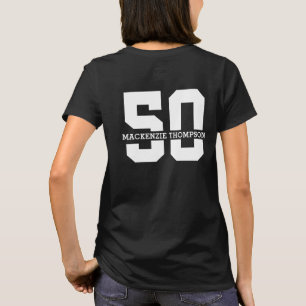 Personalized Name 50th Birthday Modern  T-Shirt