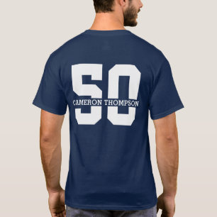 Personalized Name 50th Birthday Modern T-Shirt