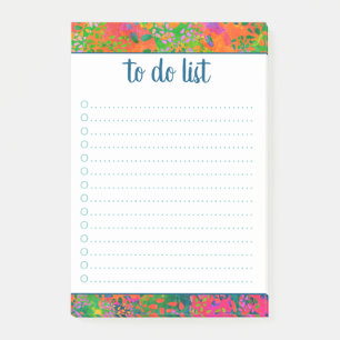 Personalized Name Abstract Colourful To Do List Post-it Notes